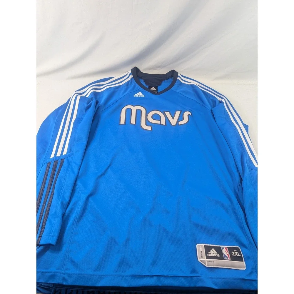 Dallas Mavericks Dazzle Back Goalie Style adidas  Size XXL Pullover Short 2XL